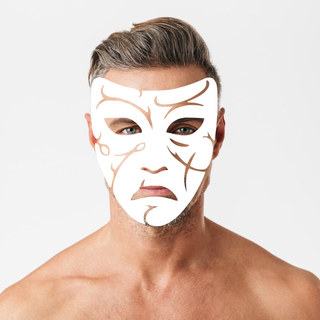 Symbolbild: Narzisstische Maske zerbricht im Alter